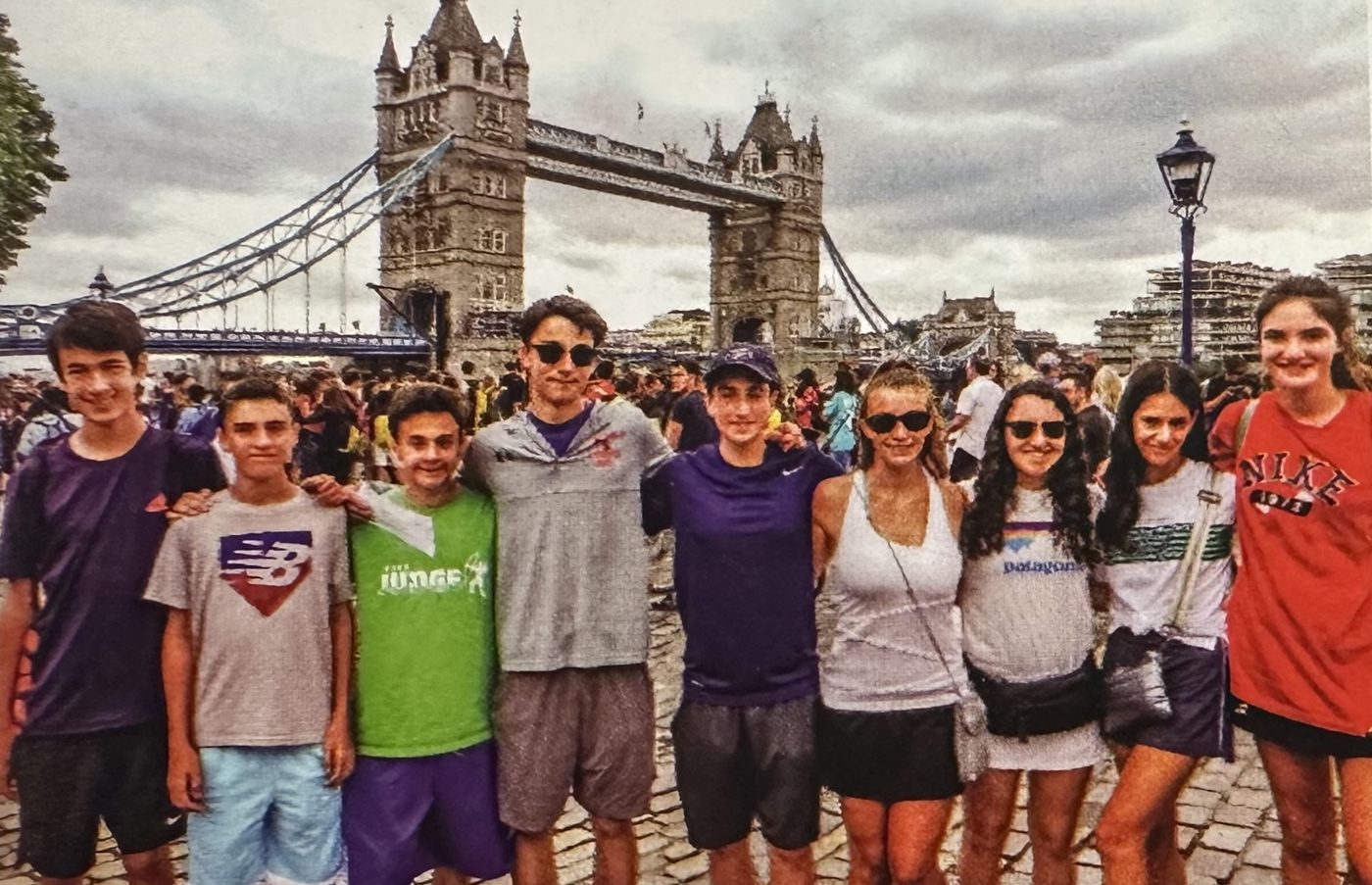 A team at Tower Bridge in London